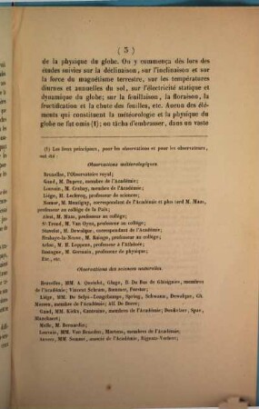 Communication de M. Ad. Quetelet