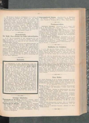 Sterbetafel : [Herm. Lohaus] ; [Nekrolog]