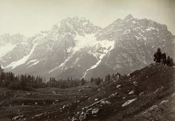 Grande vue sur les glaciers