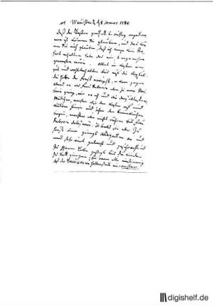 11: Brief von Matthias Claudius und Rebecca Claudius an Johann Wilhelm Ludwig Gleim