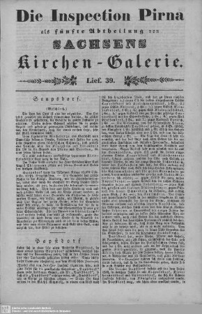 Königstein, Hinterhermsdorf, Saupsdorf : 38. Lieferung