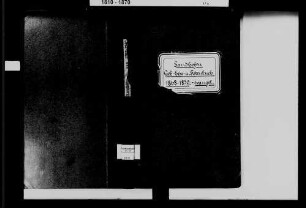 Mannheim, Stadtteil Sandhofen, evangelische Gemeinde (lutherisch): Standesbuch 1868-1870