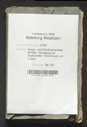 Bestellung der Scharfrichter in der Grafschaft Tecklenburg