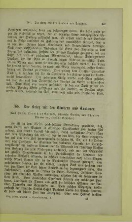 Der Krieg mit den Cimbern und Teutonen