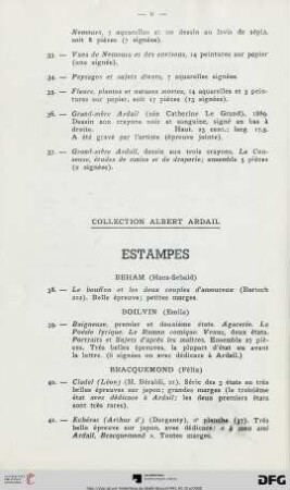 Estampes (Nr. 38-84)