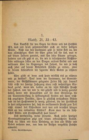 "Opfere Gott Dank!" : eine Sammlung von Predigten am Ernte-Dankfeste