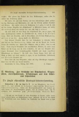 ¬Die¬ jüngste ostpreußische Provinzial-Lehrerversammlung