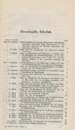 Chronologische Uebersicht.