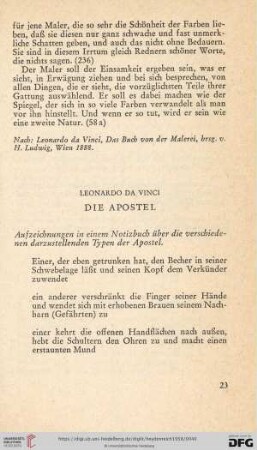 Leonardo da Vinci. Die Apostel