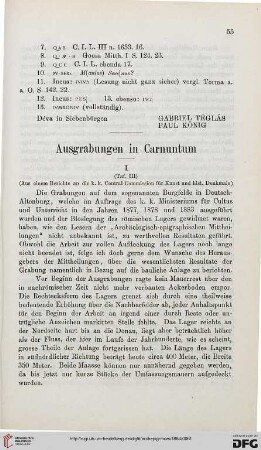 8: Ausgrabungen in Carnuntum, [3]
