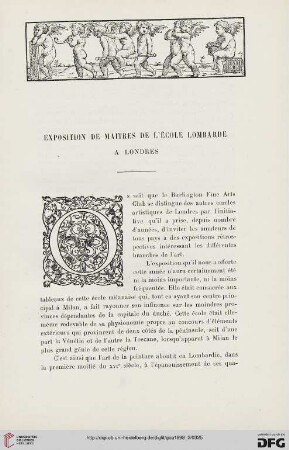 3. Pér. 20.1898: Exposition de maîtres de l'École Lombarde à Londres, [1]