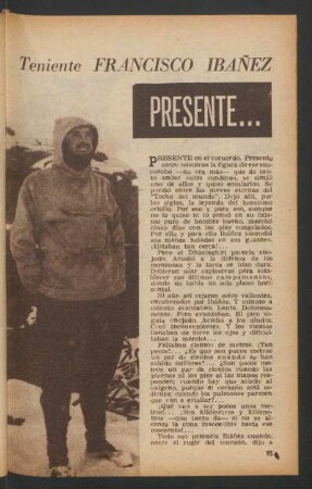 Presente ... - teniente Francisco Ibañez