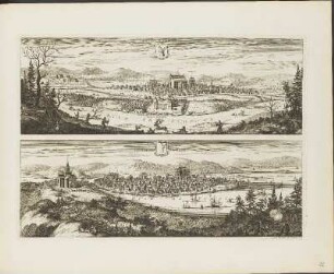 Kupferstich: Civitas Vetvs Pitae / Civitas Nova Pitae