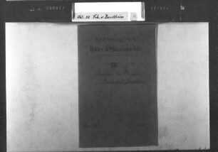 Legationsrat Freiherr Wilhelm von Meysenbug an Karl Christian von Berckheim [Abschriften].