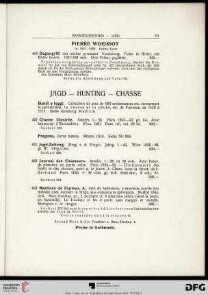 Jagd / Hunting / Chasse (Nr. 420-425)
