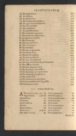 II. Ordine alphabetico.