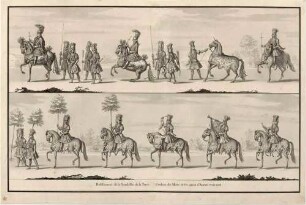 Quadrille der Erde beim Karussell der Vier Elemente 1719 im Dresdener Zwinger