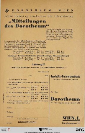 Mitteilungen des Dorotheum
