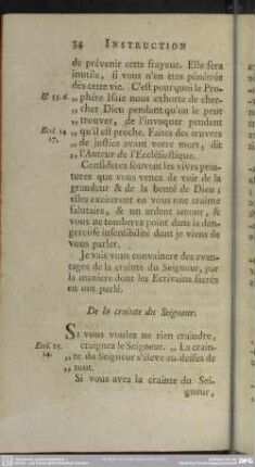De la crainte du Seigneur