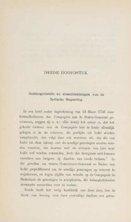 Derde hoofdstuk. Geldnegotiatien en wisseltrekkingen van de Indische Regeering