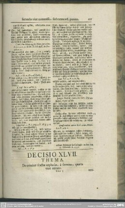 Decisio XLVII. De crimine fractae urphedae, a foemina, quarta vice iterato