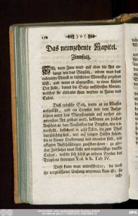 Das neunzehente Kapitel. Zinnsalz.