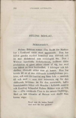 Helene Böhlau. Modersrätt.