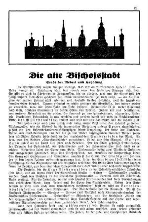 Fürstenwalde, "Die alte Bischofsstadt"