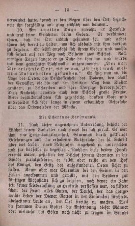 Die Schenkung Karlmann's