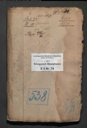Anweisungen, Verfügungen usw. Provenienz: Oberförsterei Neuhaus