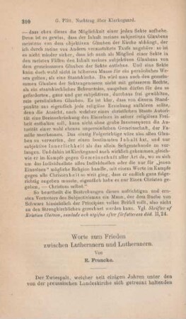 310-336 Worte zum Frieden zwischen Lutheranern und Lutheranern