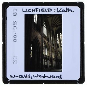 Lichfield, Kathedrale : Innenansicht Westwand nördliches Querhaus