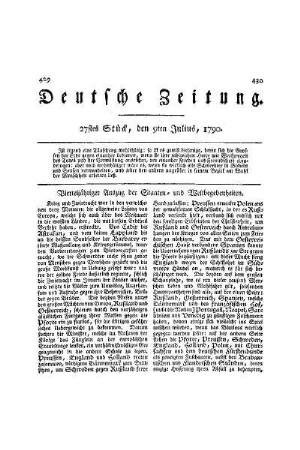 Vierteljähriger Auszug der Staaten- und Weltbegebenheiten