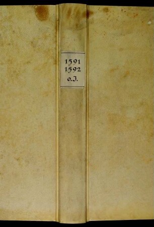 Ratsprotokolle, 1591 Aug. 7. - 1592 Aug. 6.