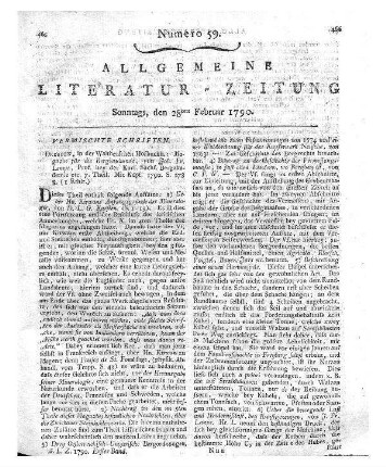 Magazin für die Bergbaukunde. T. 7. Hrsg. von J. F. Lempe. Dresden: Walther 1790