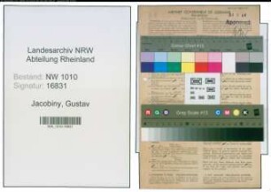 Entnazifizierung Gustav Jacobiny , geb. 29.09.1891 (Fabrikant)