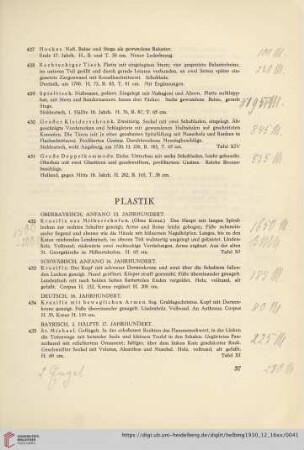 Plastik (Nr. 432-442)