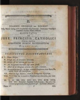 II. Joannis Georgii de Eckart