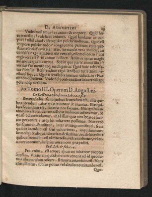 Ex Tomo III. Operum D. Augustini.