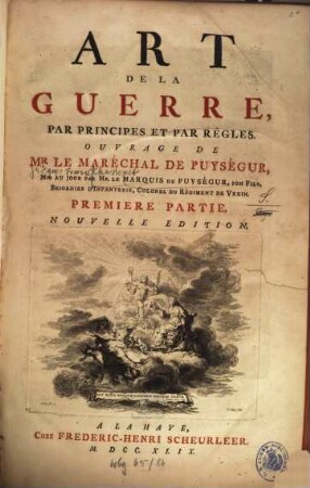 Art de la Guerre, par principes et par règles, 1