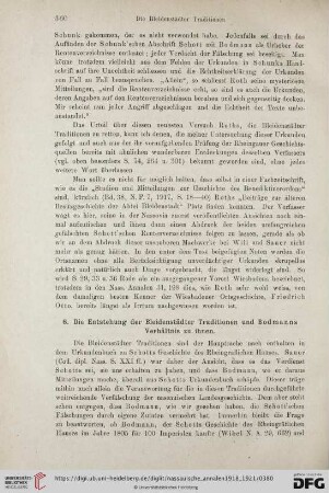 6. Die Entstehung der Bleidenstädter Traditionen und Bodmanns Verhältnis zu ihnen