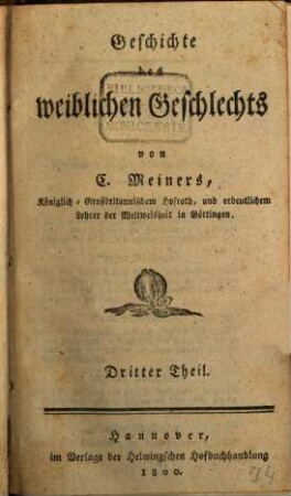 Geschichte des weiblichen Geschlechts, 3
