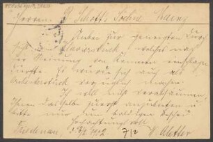 Brief an B. Schott's Söhne : 03.02.1902