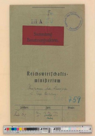 Revisionen betr. Kredithilfe der wirtschaftlichen Außenstellen: Heidelberg