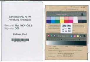 Entnazifizierung Karl Kellner , geb. 20.12.1904 (Laborant)