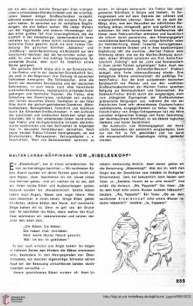 N.F. 11.1931: Vom "Ribeleskopf"