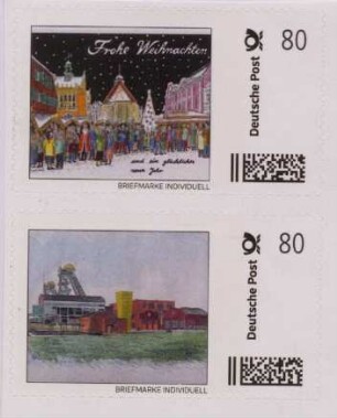 Zwei Briefmarken von Ahlen