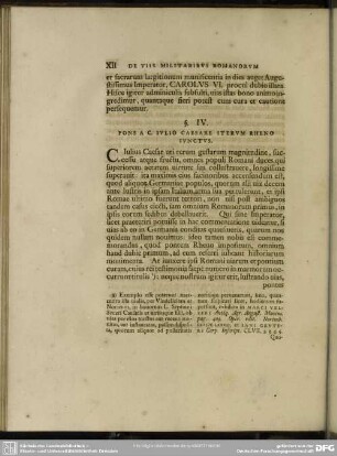 §. IV. Pons A C. Iulio Caesare Iterum Rheno Iunctus