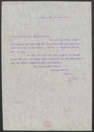 Brief an Frantisek Neumann : 29.11.1912