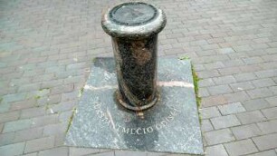 Klaipeda: Kleines Denkmal am Fluß Danés